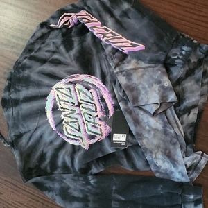 Santa Cruz hoodie S, 90degree nwt XS leggins tiedye